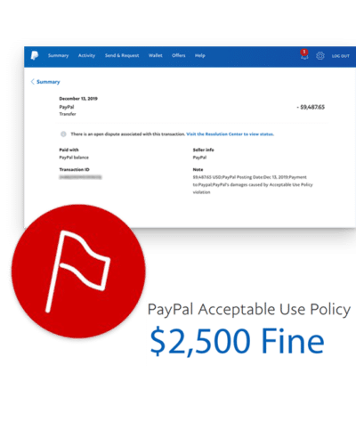 paypal aup violation